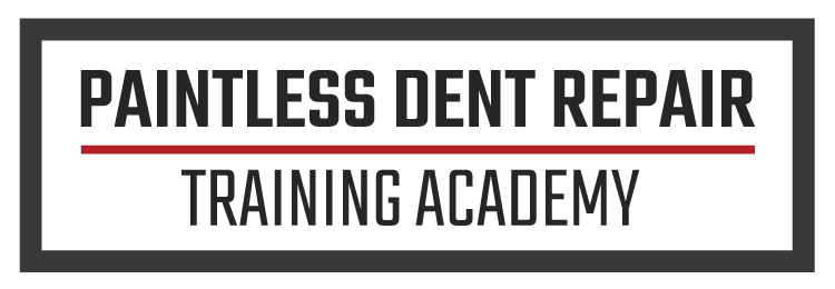 Header for Mangata V1 paintless dent repair training academy featuring bold black and red text inside a rectangular frame.